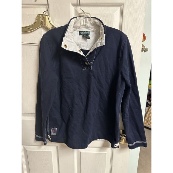 Ralph Lauren Sweaters - Ralph Lauren Polo Jeans Co Sweatshirt Sweater Med Navy Blue 67 RL 1967 Logo Ties